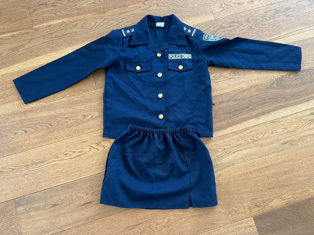 Politie kostuum voor kinderen - Verkleedkleding maat 128, Ophalen of Verzenden, Gebruikt, 122 t/m 128, Jongen of Meisje