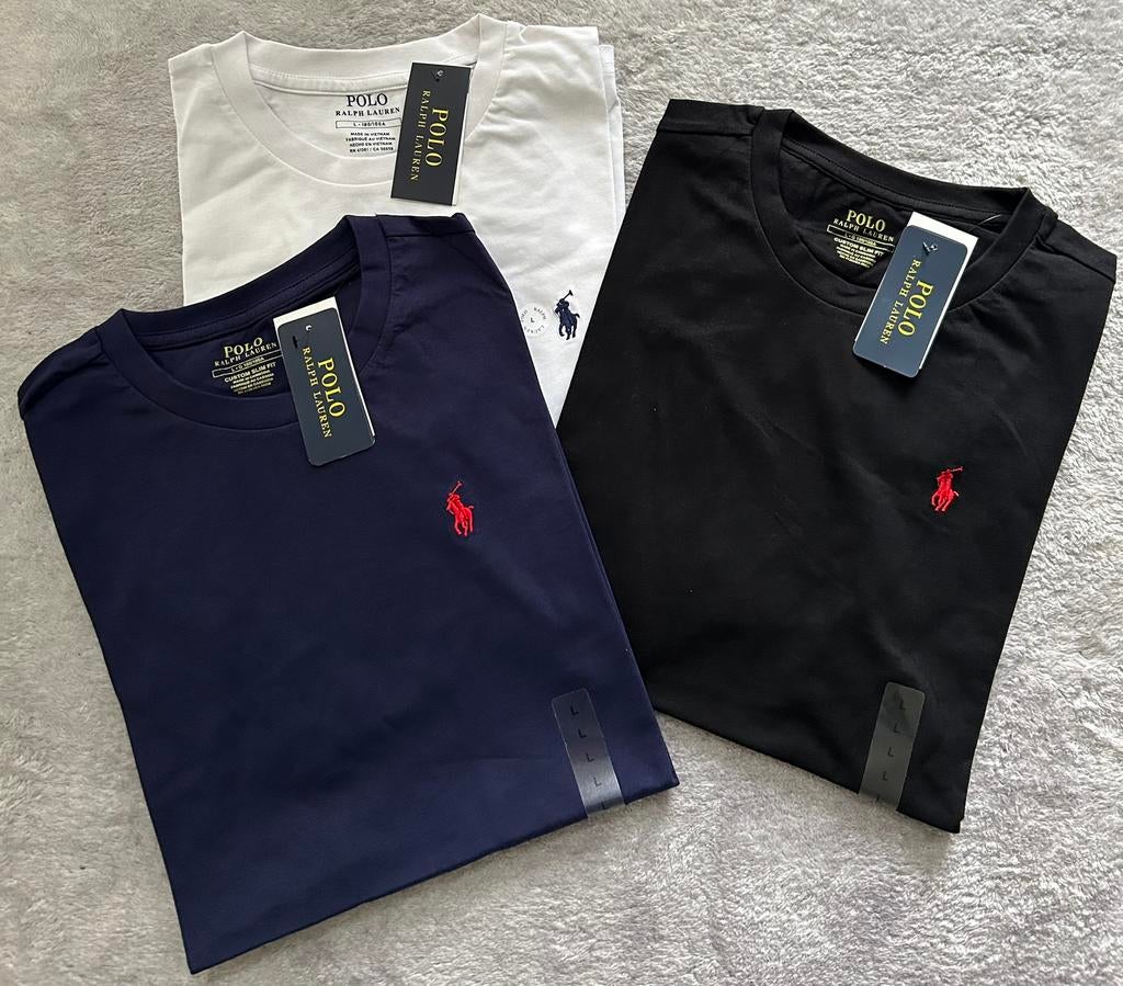 Ralph Lauren T-shirts 3 stuks maat L, Verzenden, Nieuw, Maat 52/54 (L), Zwart