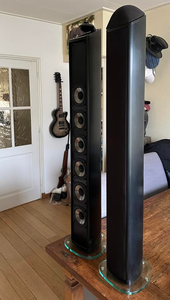 Mirage omnisat v2 FS, Gebruikt, 120 watt of meer, Front, Rear of Stereo speakers, Ophalen