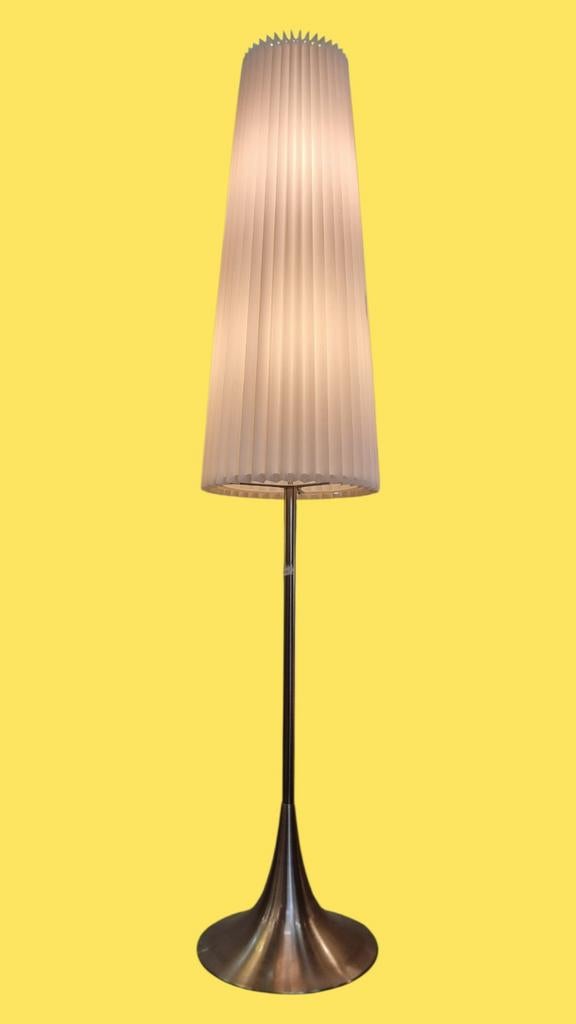 Vintage vloerlamp jaren 60 70 tulpvoet, Kunststof, Gebruikt, ,, Ophalen of Verzenden