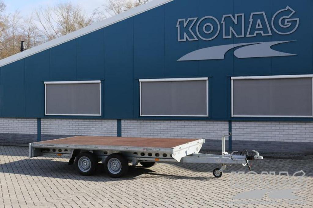 Tweedehands: Henra vlakke plateauwagen 351x185 cm 3500 kg, Gebruikt