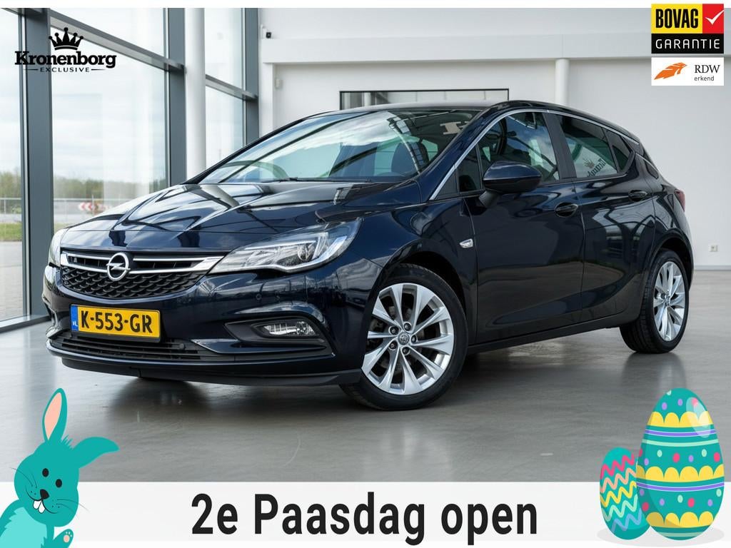 Opel Astra 1.4 Turbo, CARPLAY, NAP, CAMERA, Gebruikt, Blauw, 620 kg, Bedrijf