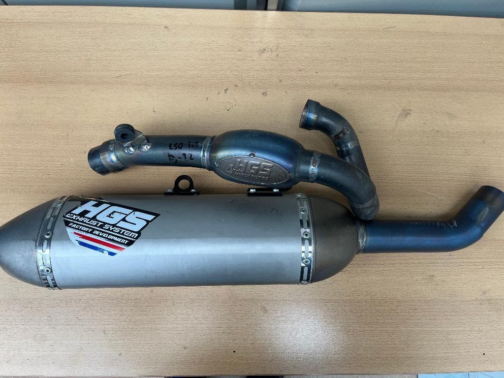 HGS uitlaatsysteem Titanium KTM SXF250 - HQV FC250 "'19-"22, Motoren, Gebruikt, Hunnenpad 9, Info@hgs.com, HGS