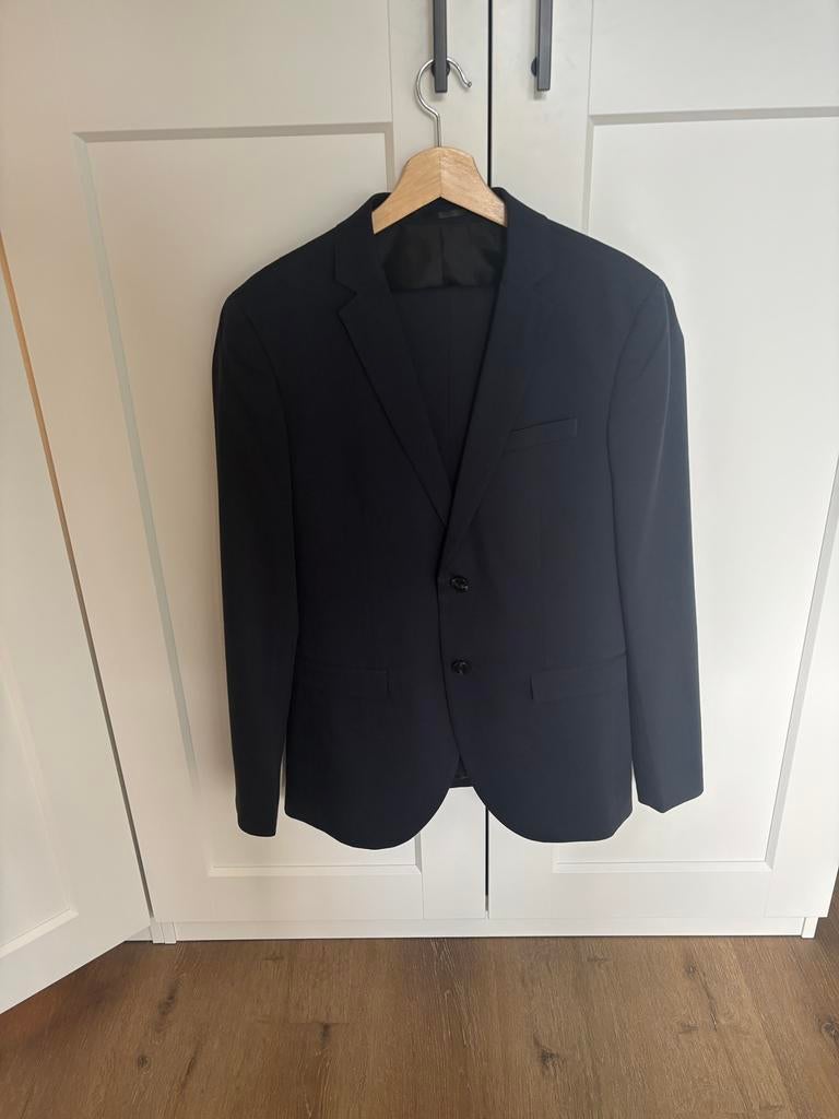 Pak Jack en Jones. Donkerblauw Maat 46, Ophalen of Verzenden, Zo goed als nieuw, Maat 46 (S) of kleiner, Blauw