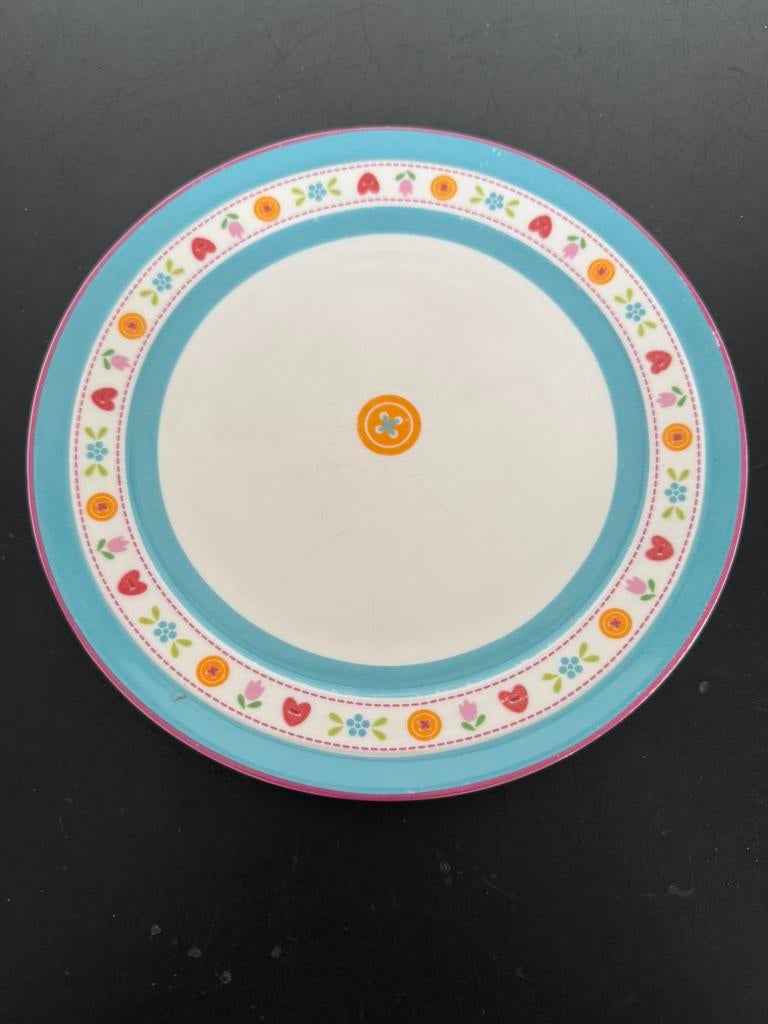 Ontbijtbord lief!, Ophalen of Verzenden, Zo goed als nieuw, Bord(en), Overige stijlen