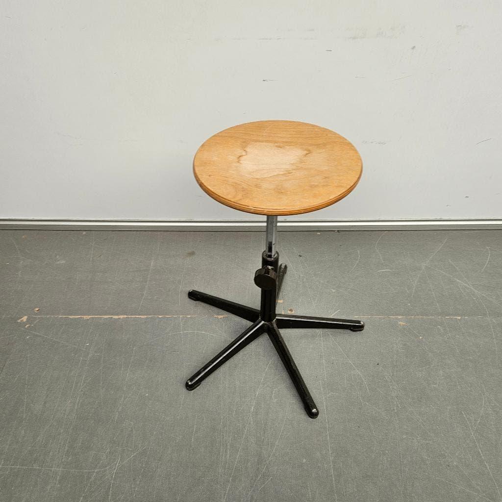 Ahrend Cirkel retro krukje - houten ronde zitting, Ophalen, Gebruikt, Hout