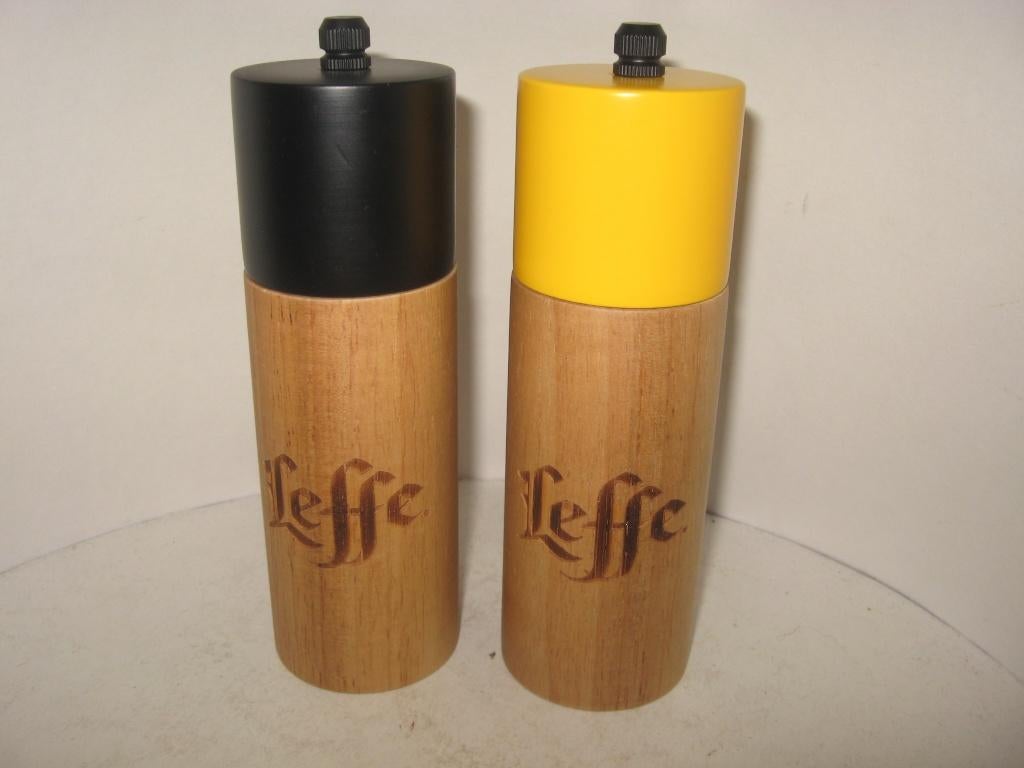 Leffe peper & zout stel (h=15cm), Verzamelen, Ophalen of Verzenden, Zo goed als nieuw, Overige typen, Leffe