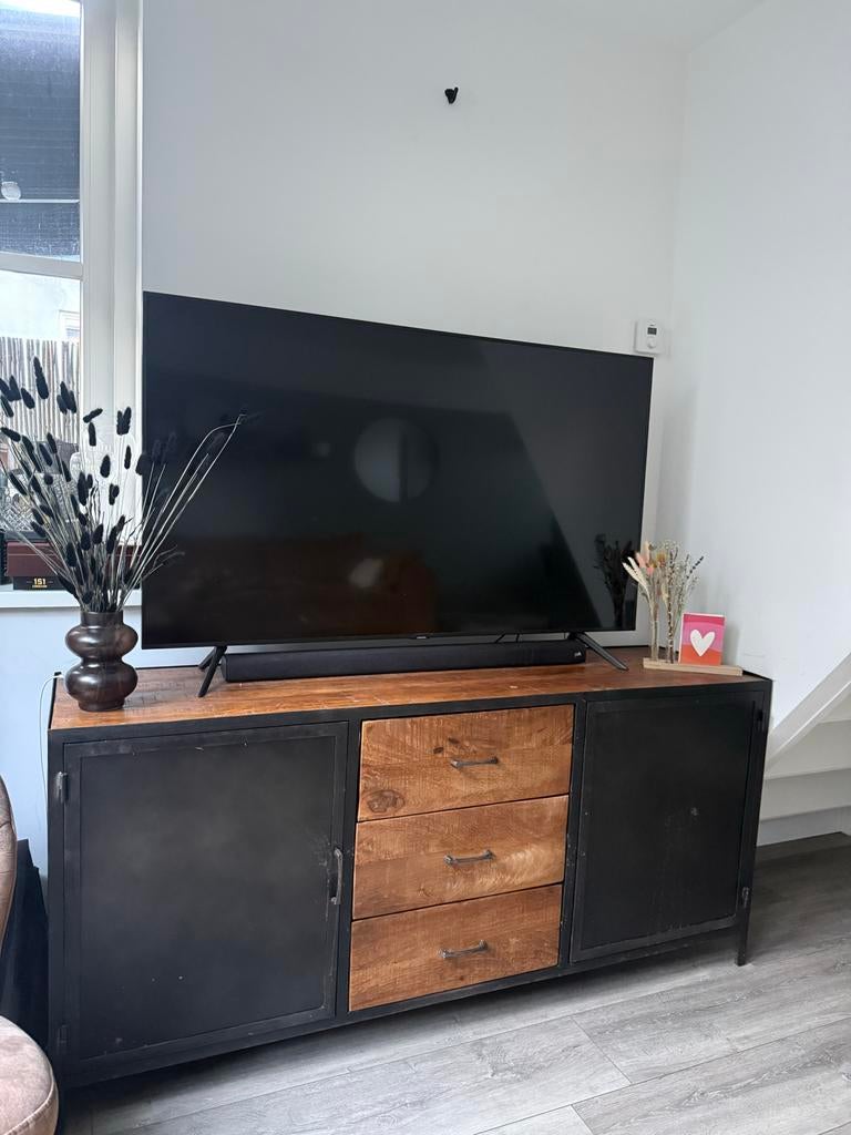 Industriële tv meubel, Ophalen, Gebruikt, 150 tot 200 cm, Minder dan 100 cm