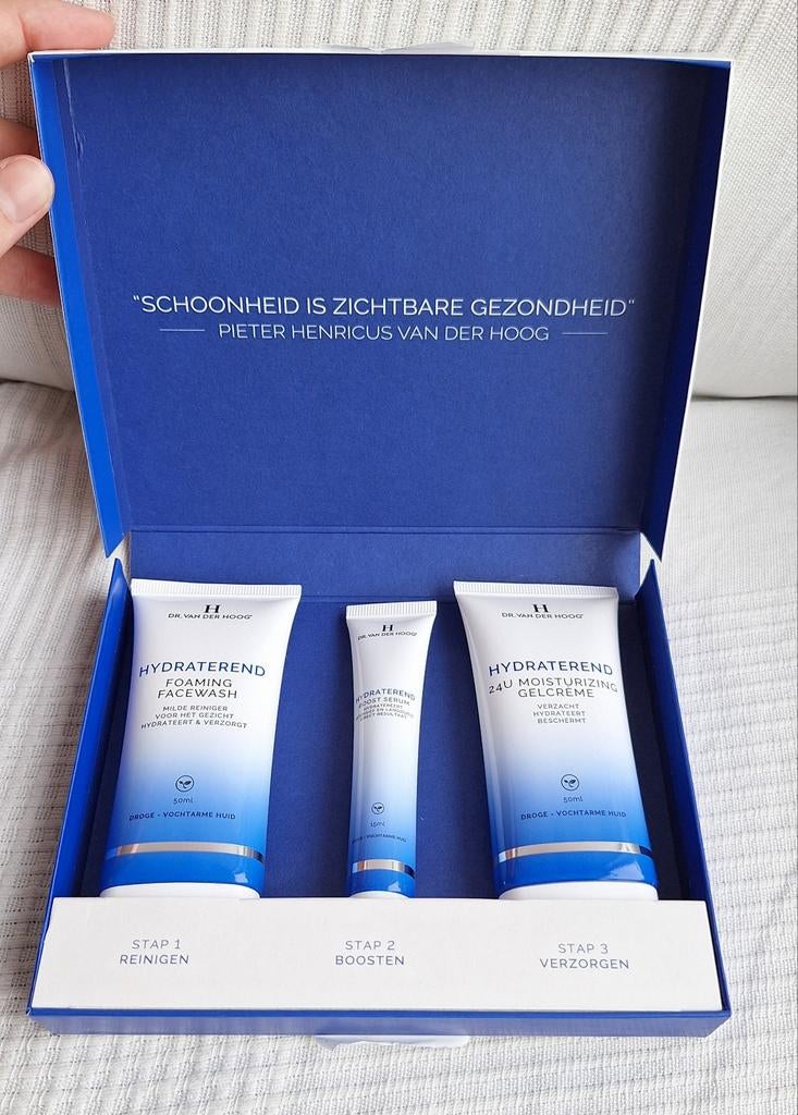 NIEUW! Dr. Van der Hoog hydraterende geschenkset, Sieraden, Tassen en Uiterlijk, Uiterlijk | Gezichtsverzorging, Ophalen of Verzenden