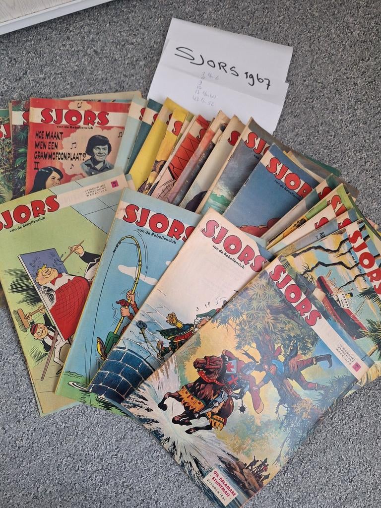 Sjors stripbladen 1967, Boeken, Tijdschriften en Kranten, Ophalen of Verzenden, Gelezen