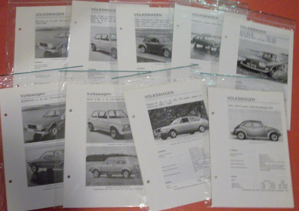9x Volkswagen uit Piet Olyslager’s Autotechnisch Handboek, Auto diversen, Handleidingen en Instructieboekjes, Ophalen of Verzenden