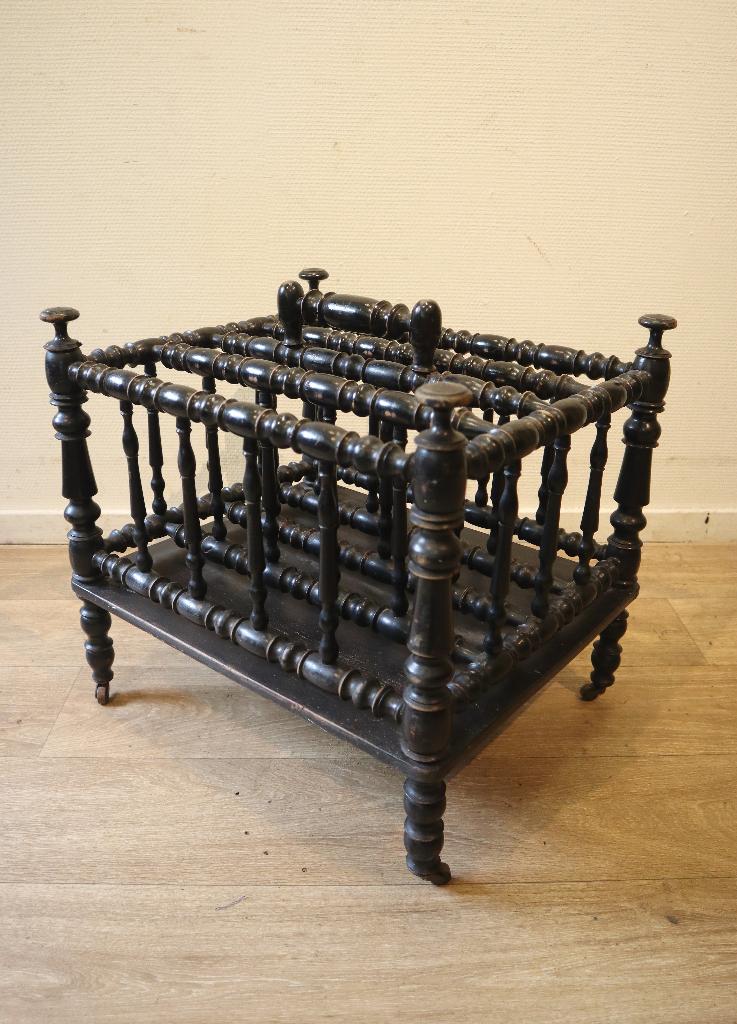 Antieke Engelse Canterbury, tijdschriftenrek, laptoprek, Ophalen of Verzenden