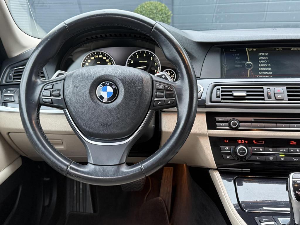 BMW 5-serie Touring 520i High Executive 2e Eigenaar,Navi,Led, Automaat, Euro 5, Gebruikt, Zwart