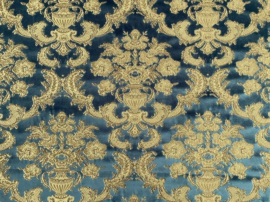 Suam&Viebahn Classic; blauw+goud+beige; barok meubelstof, Hobby en Vrije tijd, Stoffen en Lappen, Blauw, 120 cm of meer, Nieuw