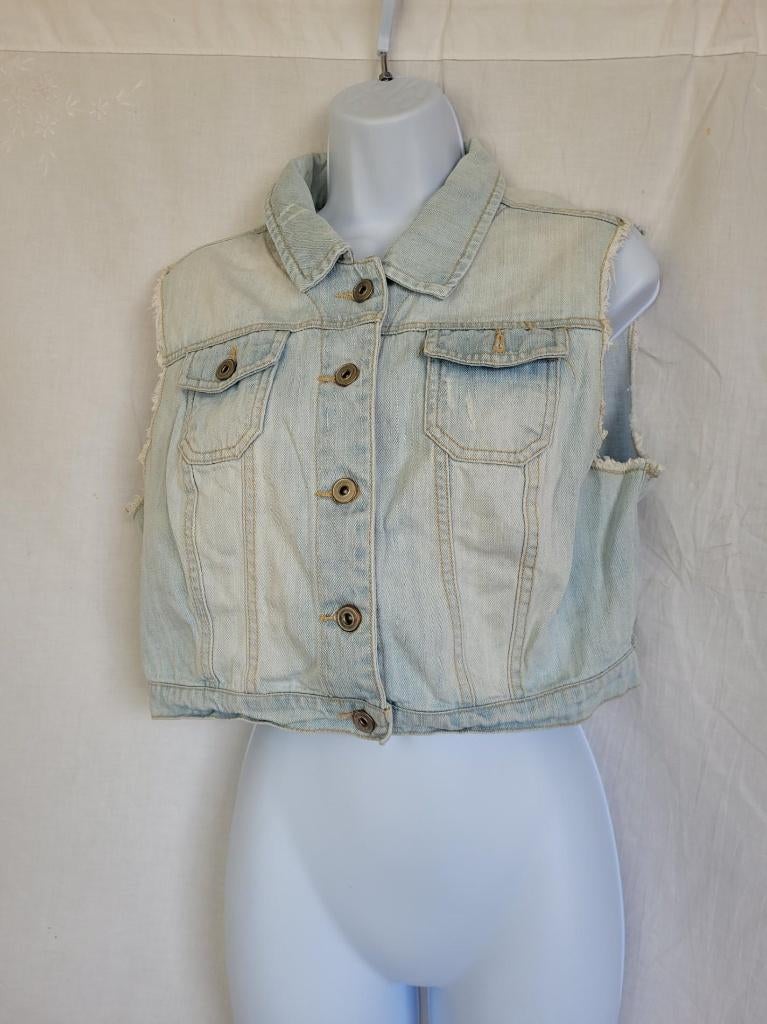 Stoer spijkerhesje mt 40 merk Denim Co, Maat 38/40 (M), Blauw, ., Ophalen of Verzenden