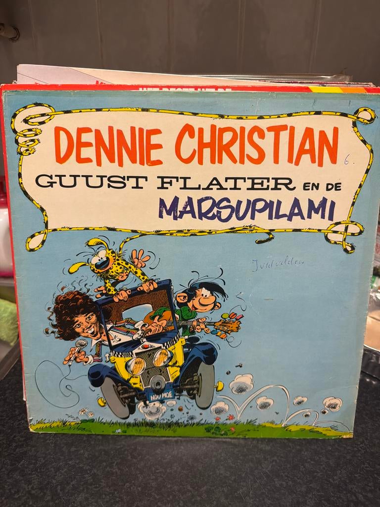 T5.  Guust Flater en de Marsupilami - Dennie Christian, Cd's en Dvd's, Ophalen of Verzenden, Zo goed als nieuw, 12 inch, Levenslied of Smartlap
