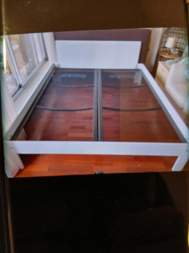 Auping auronde middelhoog 41 c met hoofdbord 180x200, Gebruikt, Tweepersoons, Ophalen of Verzenden, 180 cm