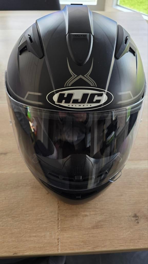HJC TR1 motorhelm - mat zwart, Motoren, Ophalen, HJC, Integraalhelm, L