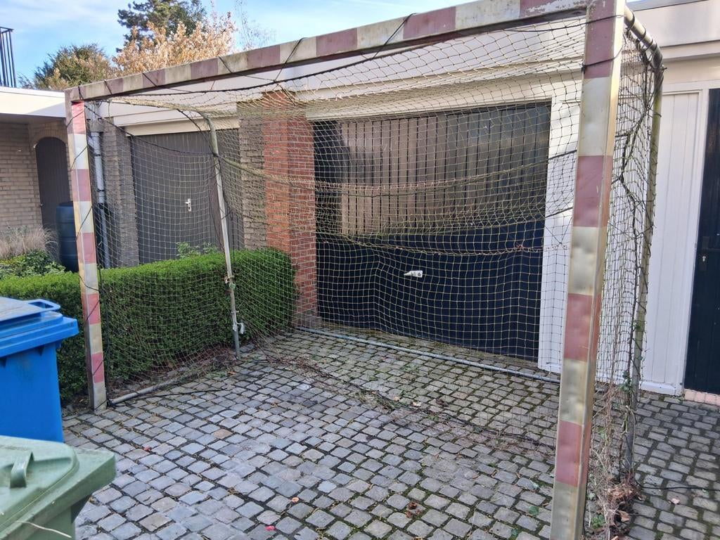 Voetbaldoel ijzer met net, Maat XS of kleiner, Ophalen, Gebruikt, Overige typen