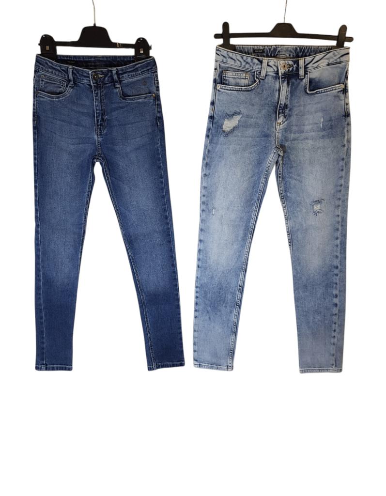 Mooie blauwe JILL & MITCH high waist stretch jeans mt 158., Broek, Zo goed als nieuw, Jill & Mitch, Verzenden