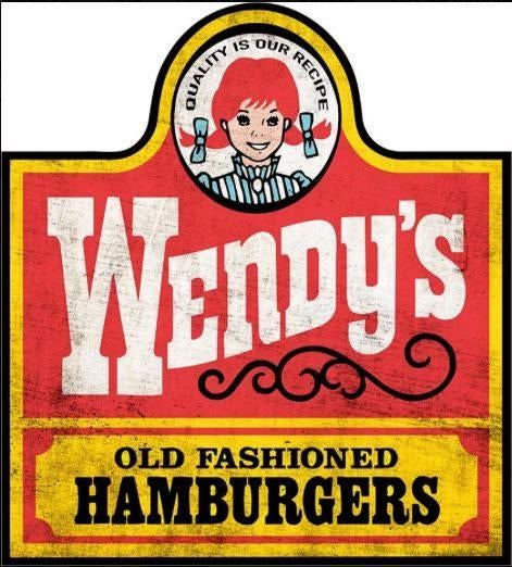 groot Wendy's Hamburgers USA reclame decoratie bord, Verzamelen, Merken en Reclamevoorwerpen, Eu, Eu, Nieuw, Ophalen of Verzenden