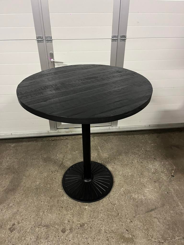 2 Ronde Horeca Cafe, kroeg sta tafels rond 100 cm, Huis en Inrichting, Tafels | Statafels, Ophalen, Zo goed als nieuw