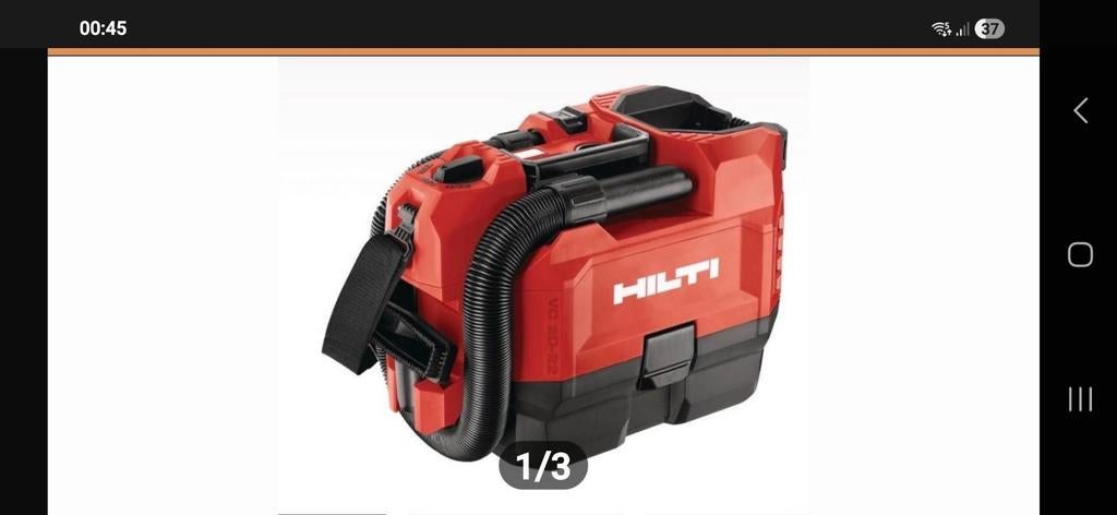 Hilti Nuron VC D-22 Accu Stofzuiger met 1 accu en lader, Ophalen, Zo goed als nieuw