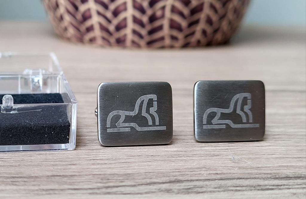 Vintage Royal Sphinx Manchetknopen | Hooijkaas | In Doosje, Sieraden, Tassen en Uiterlijk, Manchetknopen, Ophalen of Verzenden