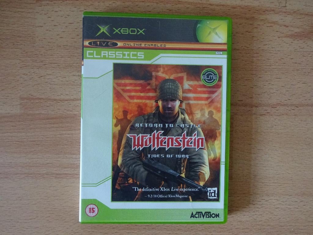 Xbox Return To Castle Wolfenstein Tides Of War , XBOX Game, Gebruikt, Shooter, 2 spelers, Ophalen of Verzenden