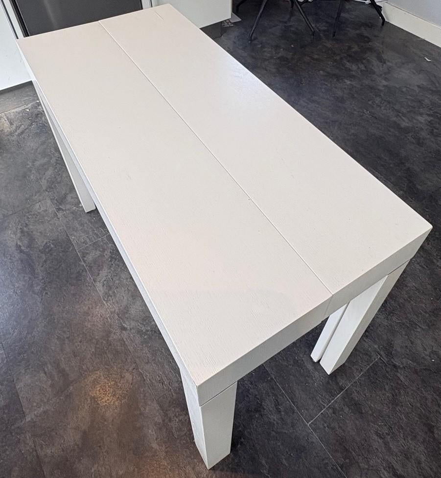 uitschuiftafel, Huis en Inrichting, Tafels | Eettafels, Ophalen, Gebruikt, 200 cm of meer, 50 tot 100 cm