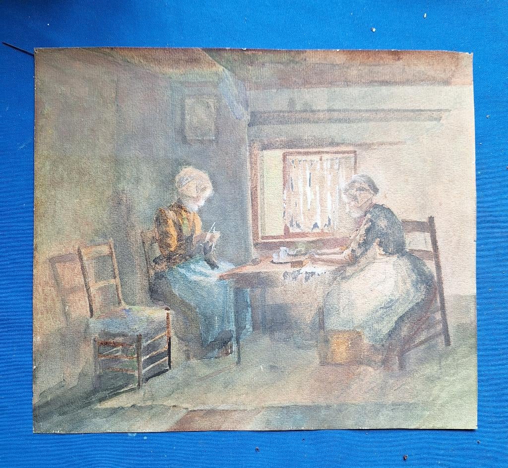 aquarel ca 1900, Verzenden