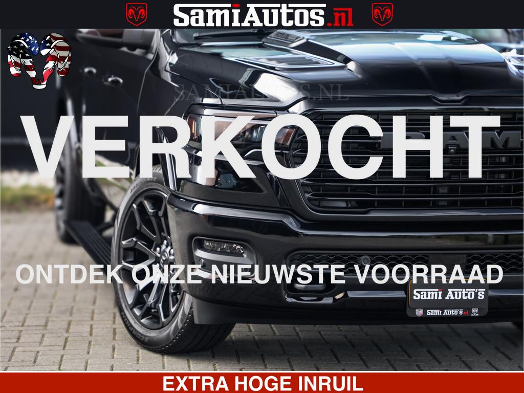 Dodge Ram 1500 Night Premium | Full Option | De Meest Luxe P, Automaat, Met garantie (alle), Zwart, Leder