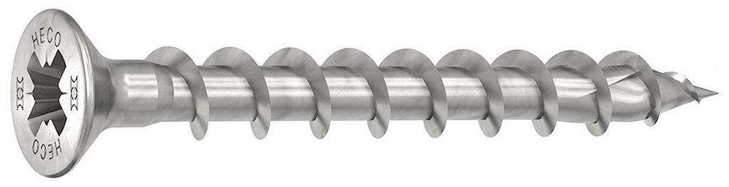 Heco Topix-Plus RVS A2 Schroeven platverz 4,5 x40mm Voldraad, Schroeven, Nieuw, Ophalen of Verzenden, Minder dan 50 mm