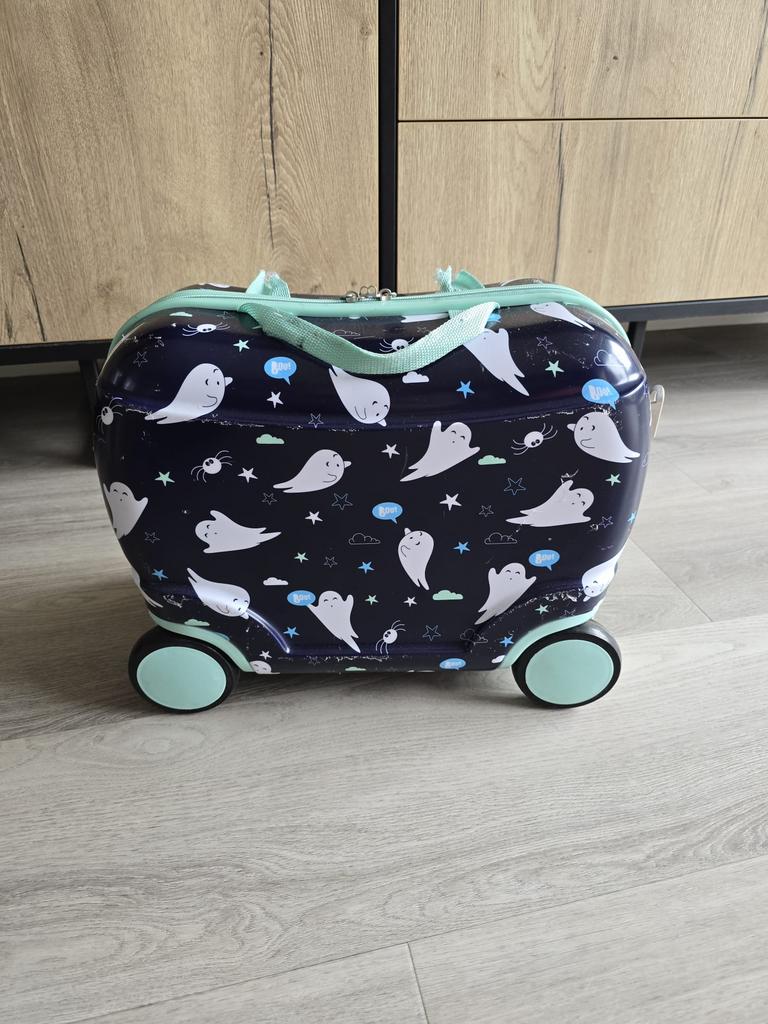Kinder reiskoffer, Sieraden, Tassen en Uiterlijk, Koffers, Hard kunststof, Minder dan 50 cm, Zo goed als nieuw, Minder dan 35 cm