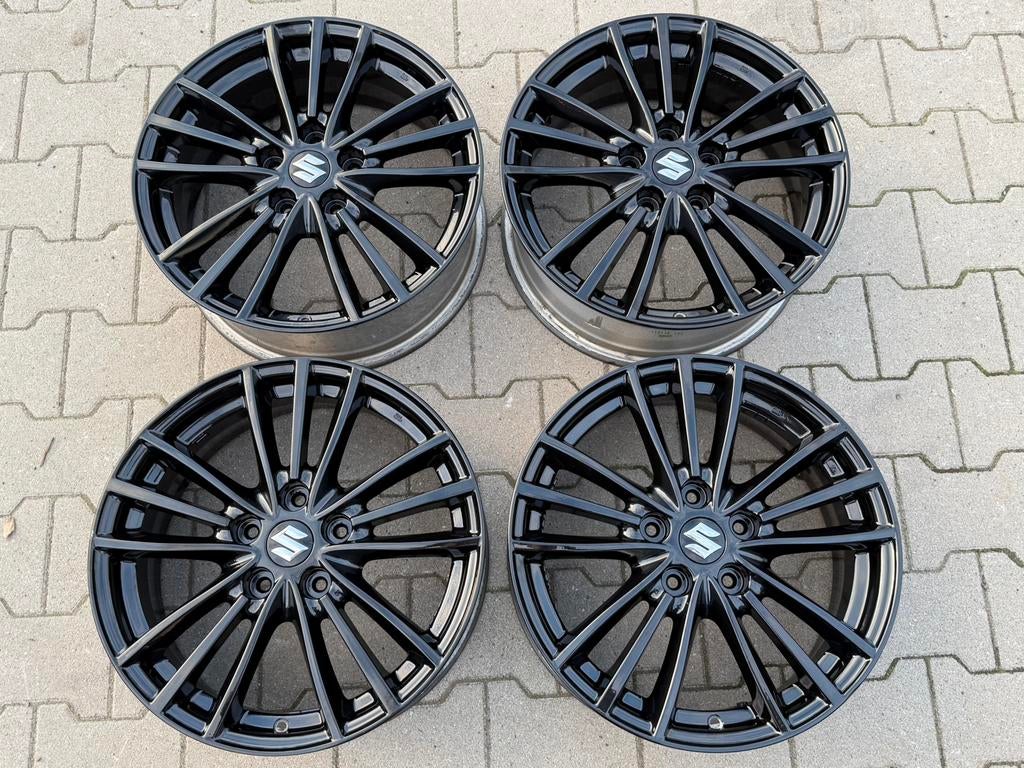 17” INCH ORIGINELE SUZUKI SWIFT SPORT VELGEN ZWART 5X114,3, Auto-onderdelen, Banden en Velgen, Velg(en), 17 inch, Zomerbanden
