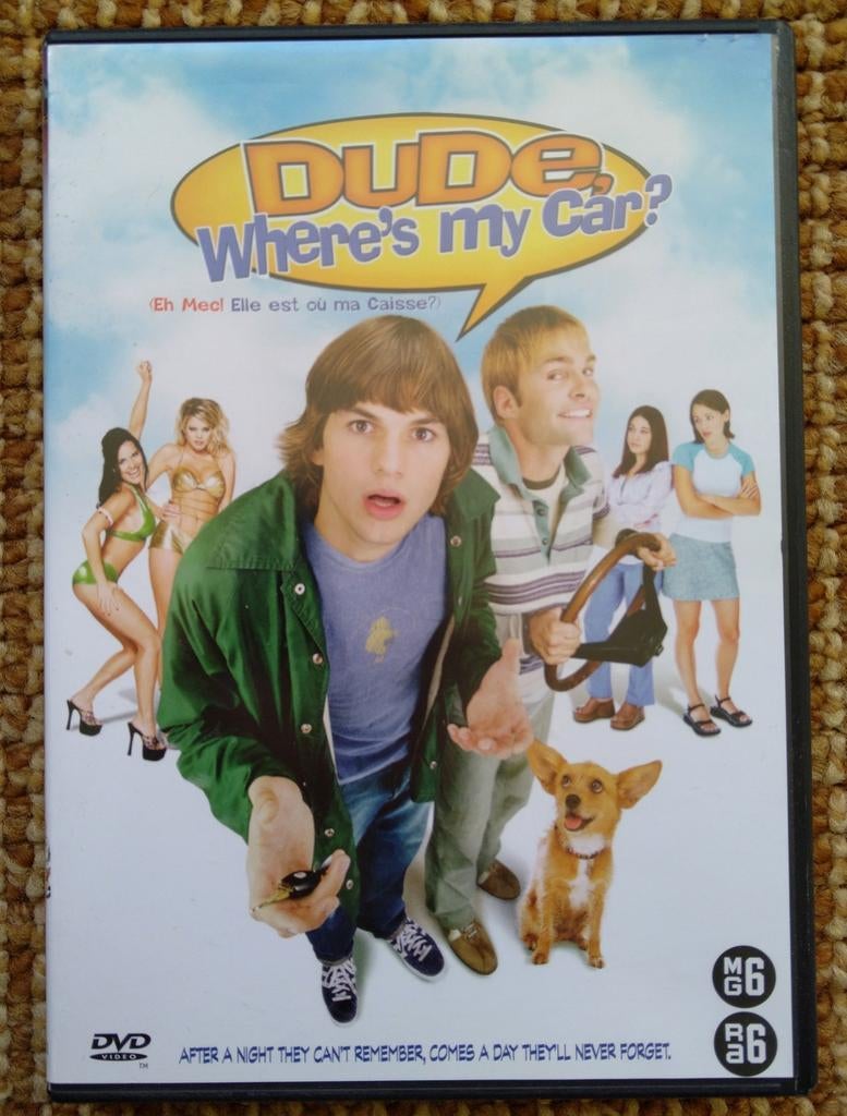 Dude, Where's My Car? (DVD) - Komedie met Ashton Kutcher, Cd's en Dvd's, Dvd's | Komedie, Gebruikt, Actiekomedie, Vanaf 12 jaar