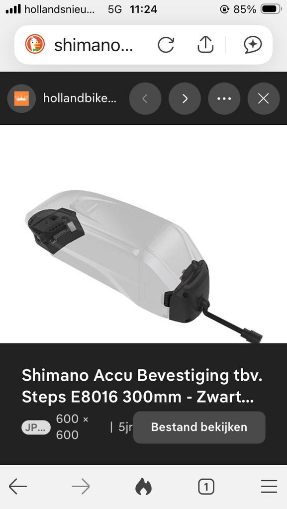 GEZOCHT: Shimano BT E8010/8014 accu bevestiging, Ophalen of Verzenden, Gebruikt