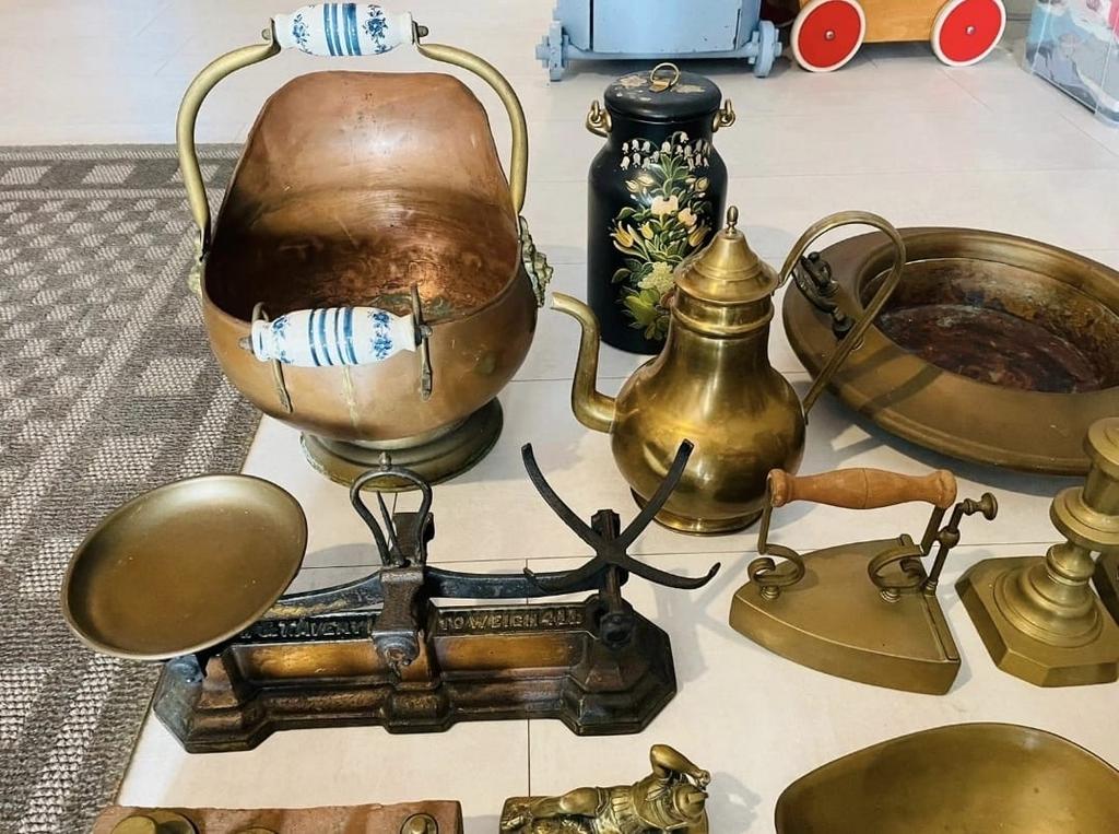 Antiek Koperwerk en Messing Curiosa Collectie, Antiek en Kunst, Antiek | Koper en Brons, Ophalen, Koper