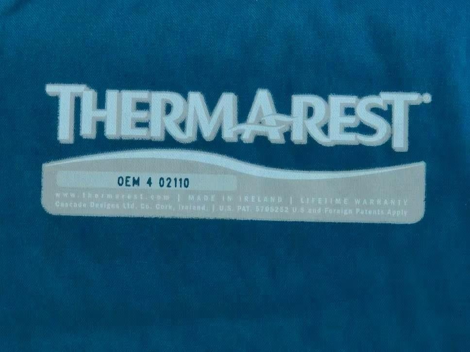 Thermarest slaapmat 196x6-4x5 cm - maat L - blauw, Ophalen of Verzenden, Zo goed als nieuw, 1-persoons