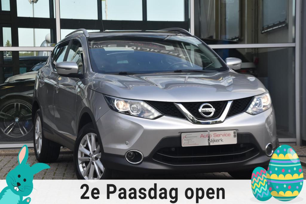 Nissan Qashqai 1.2 Acenta Airco Pdc Pano. dak NAP Nette Auto, Voorwielaandrijving, Stof, Gebruikt, 4 cilinders