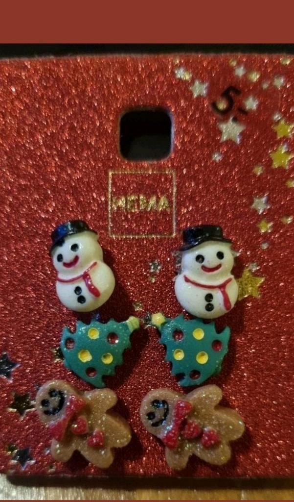 Kerst winter oorbellen., Overige materialen, Overige kleuren, Nieuw, Ophalen of Verzenden