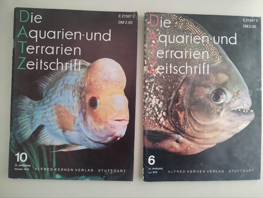 Die Aquarien- und Terrarien Zeitschrift - 2 nummers, Ophalen of Verzenden, Gelezen, Vissen