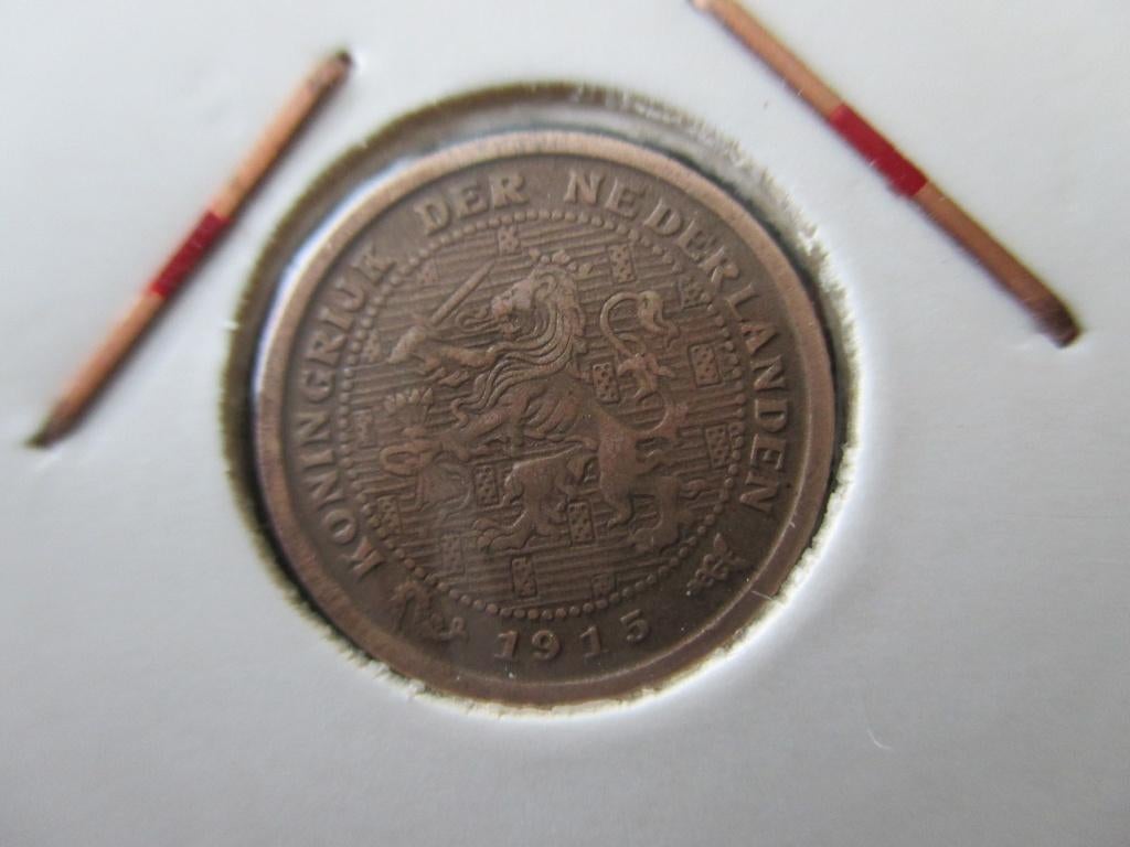Halve cent 1915, Ophalen of Verzenden, Koningin Wilhelmina, Overige waardes, Losse munt