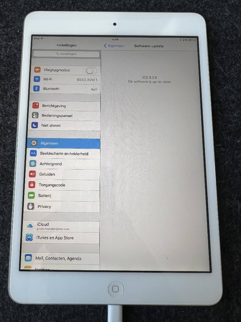 iPad Mini 16Gb 1e Generatie in wit, Computers en Software, Apple iPads, Gebruikt, Apple iPad, Wit, 8 inch