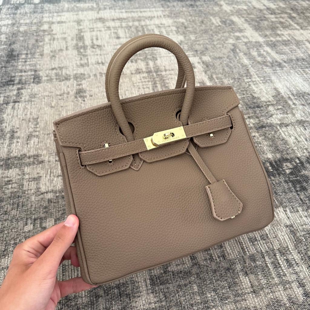Hermes Birkin 25 | Taupe, Sieraden, Tassen en Uiterlijk, Tassen | Damestassen, Ophalen of Verzenden, Nieuw, Overige kleuren, Handtas