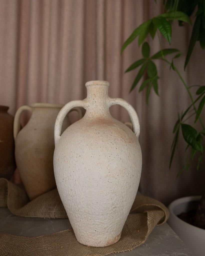 Antieke 'betonlook' Terracotta Vaas te koop!, Ophalen