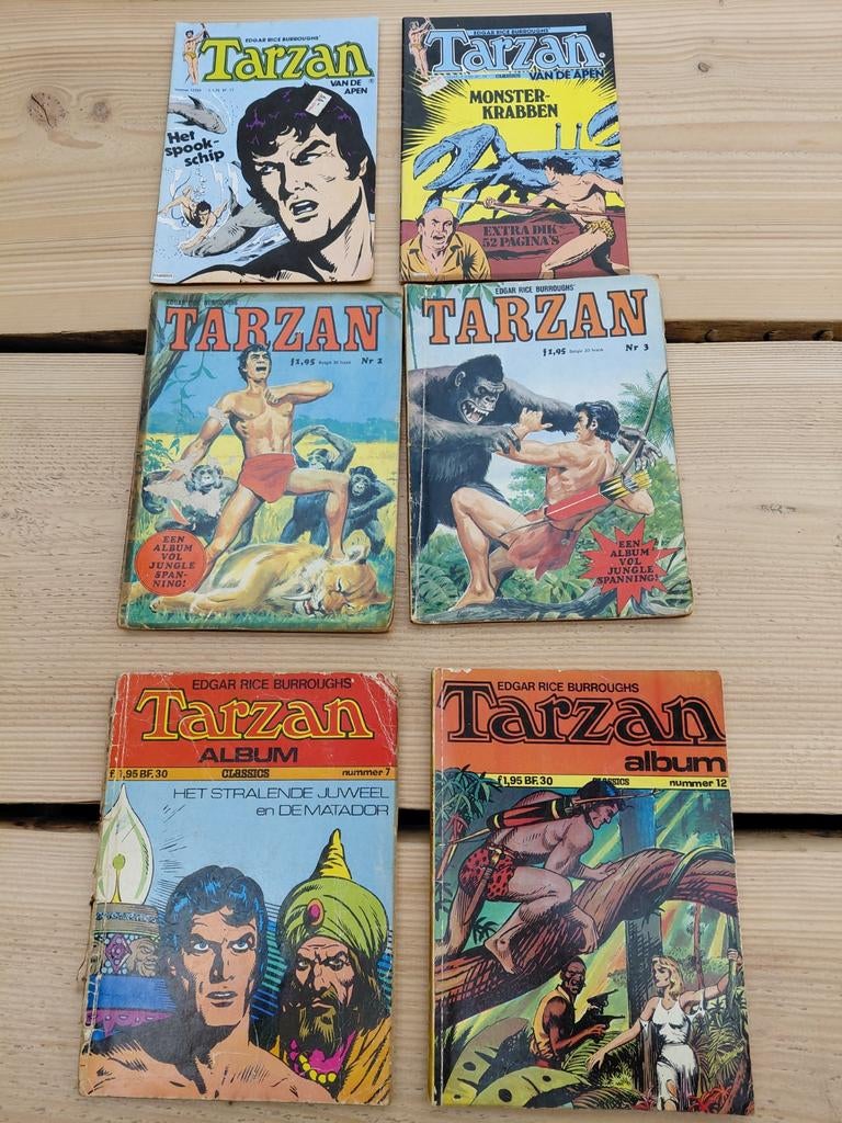 Tarzan Stripboeken Collectie - 6 Stuks, Ophalen
