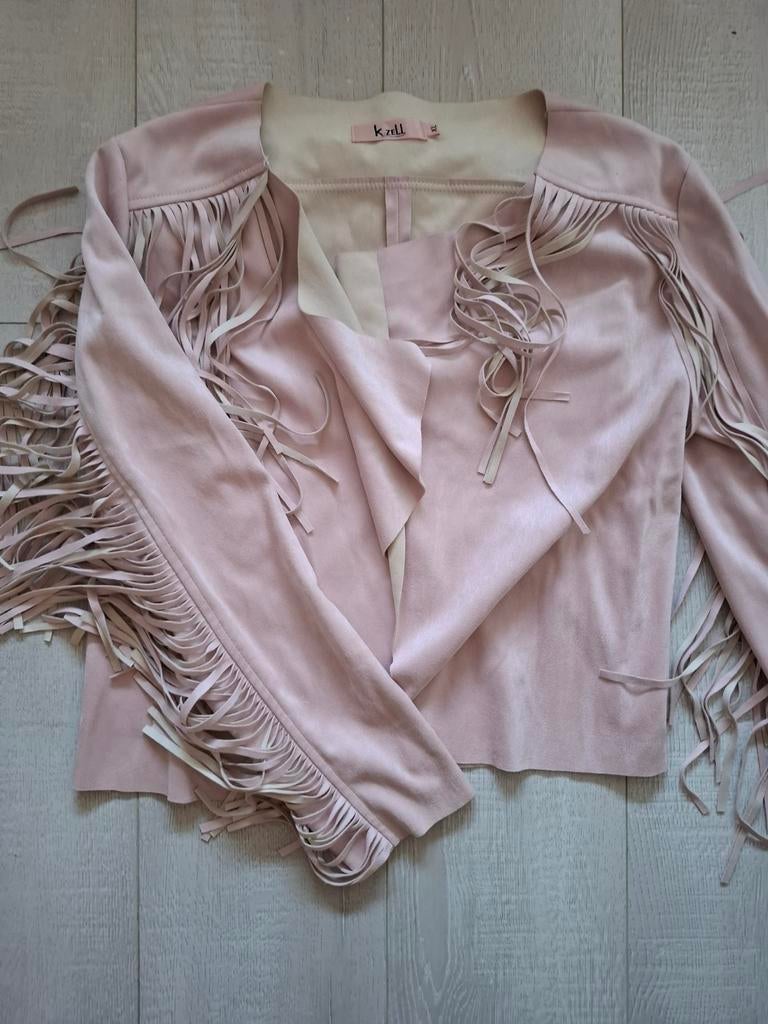 Western jasje franje, Kleding | Dames, Ophalen of Verzenden, Zo goed als nieuw, Maat 42/44 (L), Roze