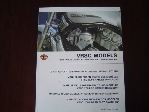 HARLEY DAVIDSON VRSC 2004 owner's manual instructie boek, Motoren, Ophalen of Verzenden, Harley-Davidson of Buell