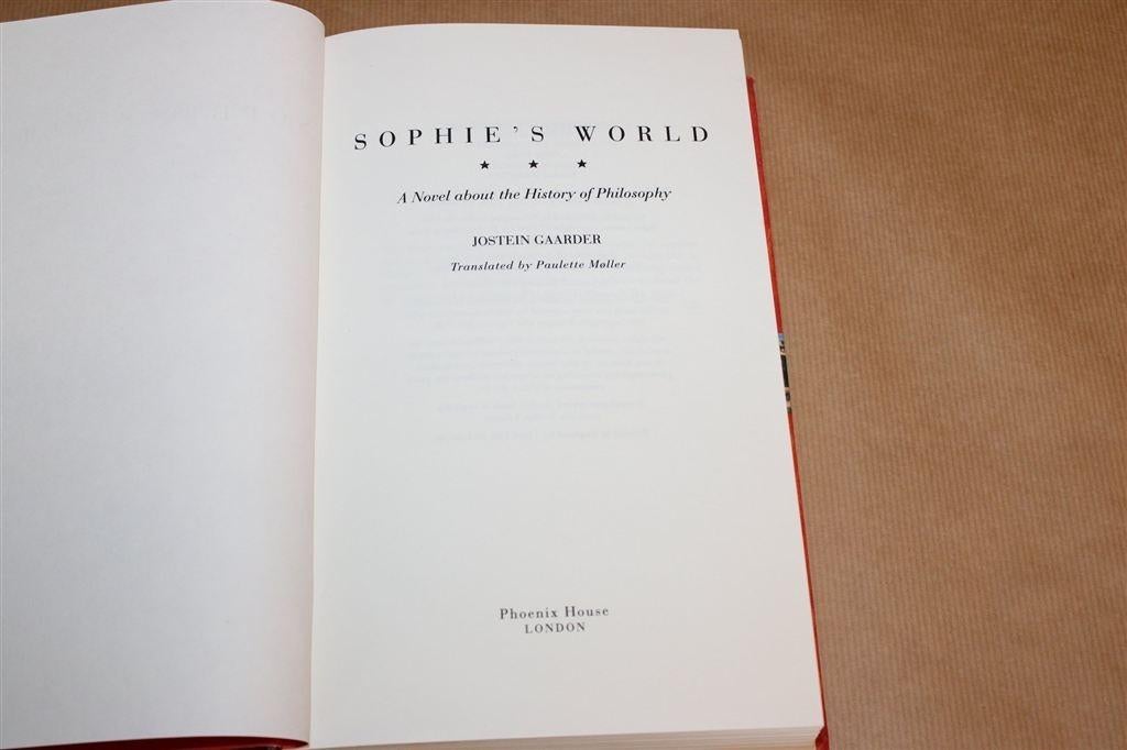 Sophie's World — Roman over Filosofie, Gaarder [EN], Ophalen of Verzenden, Gelezen